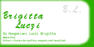 brigitta luczi business card